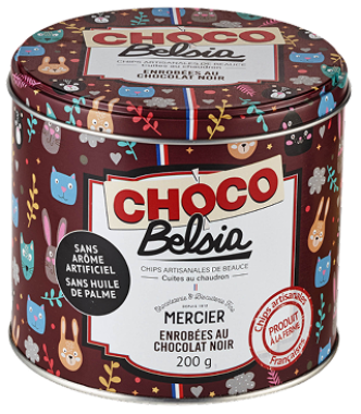 Belsia Boite Chips Choco Noir