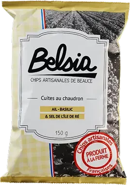 Belsia -Chips Ail Basilic 150g 2