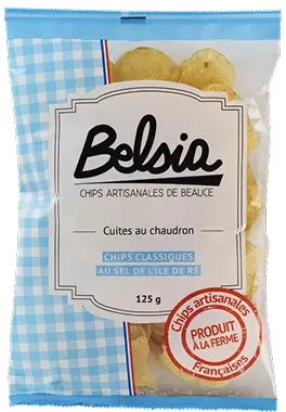 Belsia -Chips Classiques Sel de l Ile de Re 125g