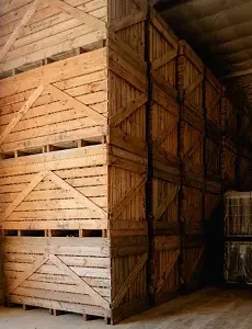 Photo des caisse de pomme de terre